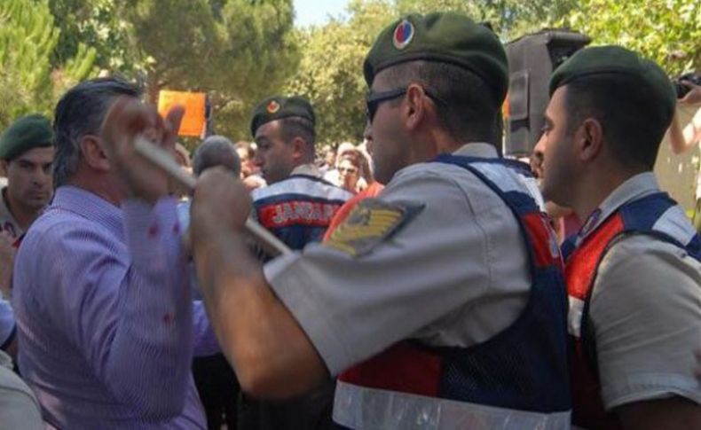 CHP Milletvekili Bayır sopadan zor kurtuldu