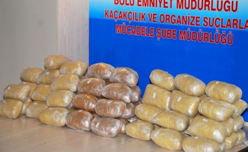 3 çuval eroin ele geçirildi