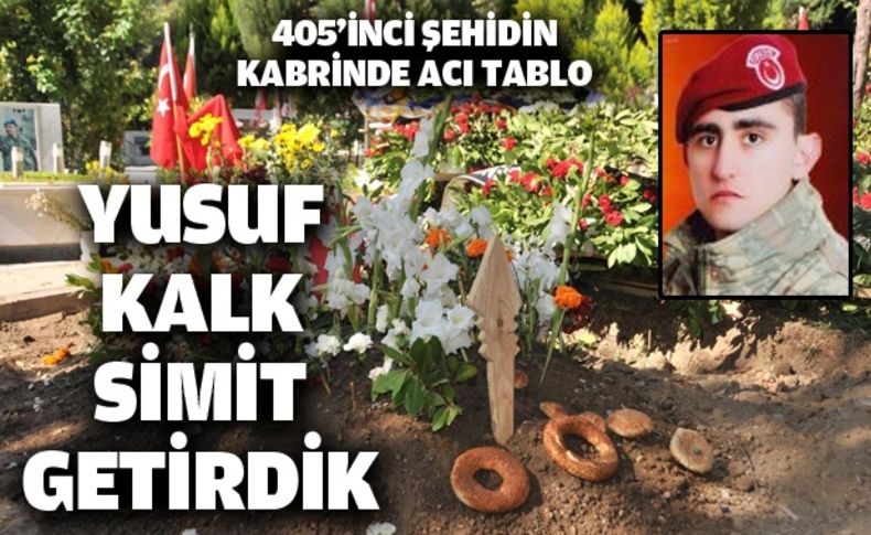 405'inci şehidin kabrinde acı tablo