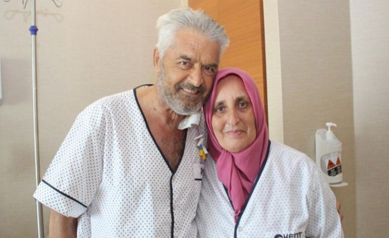 45 yıllık eşine can oldu