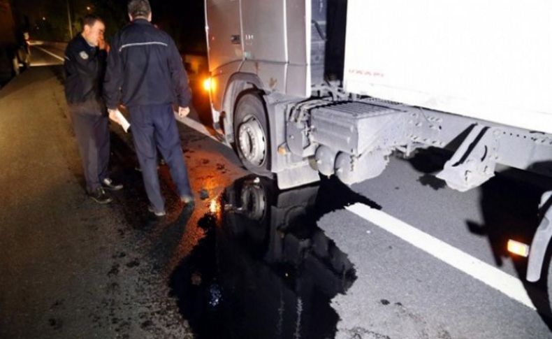 Korumalar otoyolda TIR'a ateş açtı