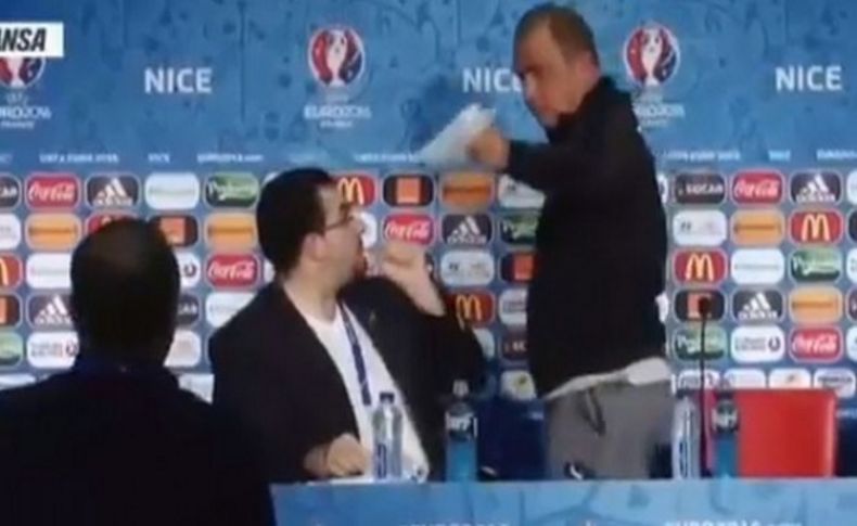 Terim çok sinirlendi, böyle tepki gösterdi!