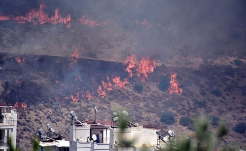 Bodrum'da yangın: Sitelere doğru ilerliyor!