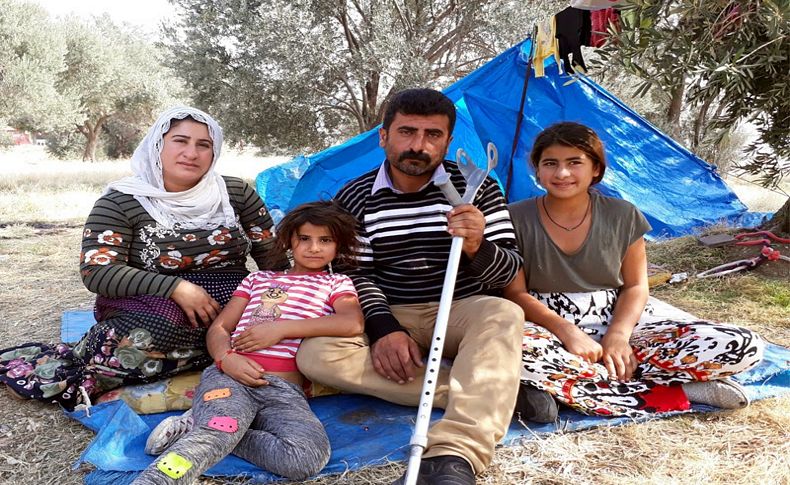 6 kişilik ailenin çadırda zor yaşamı