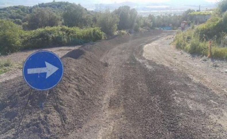 Büyükşehir'den Aliağa'da yol çalışması