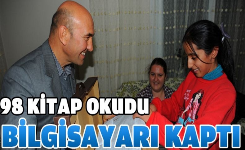 98 Kitap okudu bilgisayarı kaptı