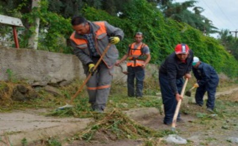 Dikili Belediyesi temizlikten ödün vermiyor