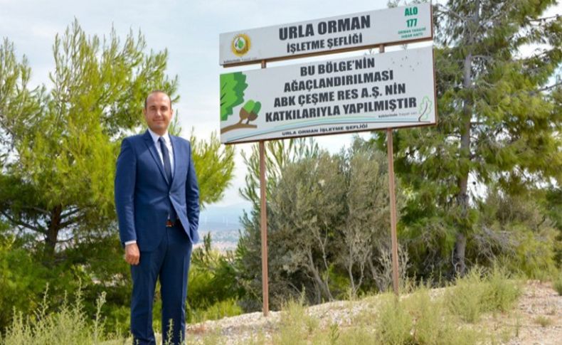 ABK Çeşme RES'ten doğaya 14 bin fidan