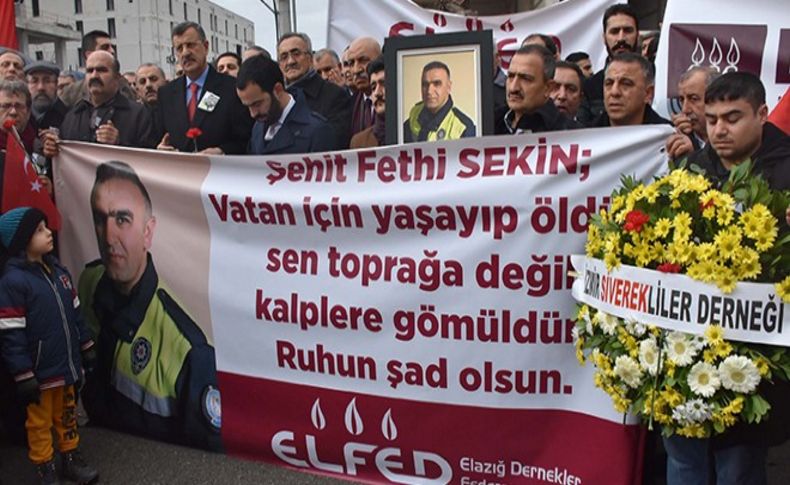 Adliyedeki hain saldırıya Elazığlılardan protesto