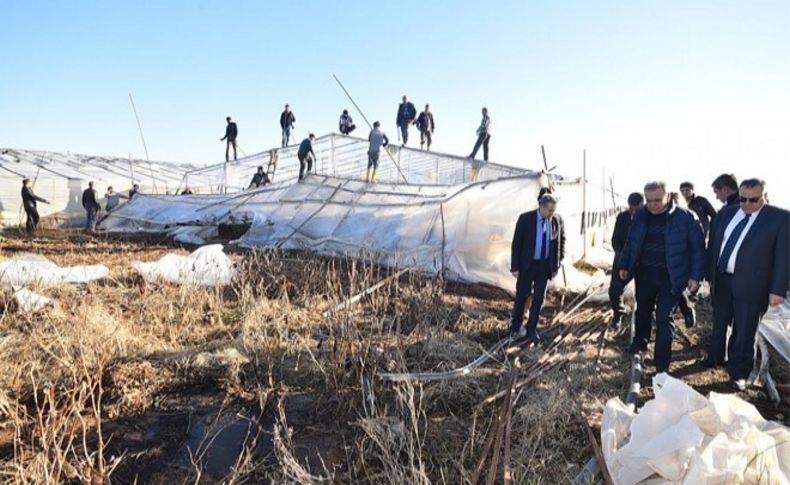 Afet mağduru üreticiye Büyükşehir desteği