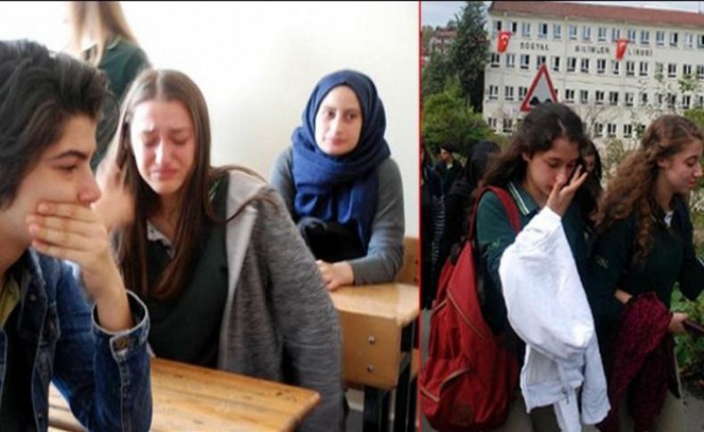Ağlayarak okulu terk ettiler