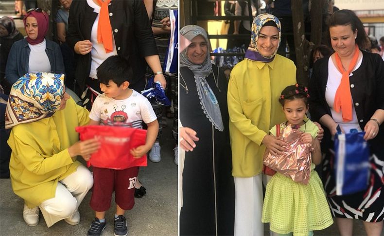 AK Kadınlar 150 çocuğu sevindirdi