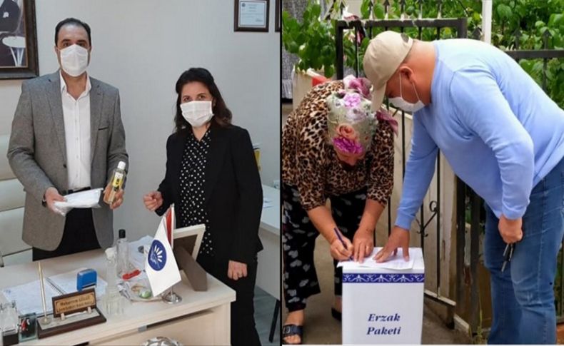 AK Parti Karabağlar'dan muhtarlara koronavirüs desteği