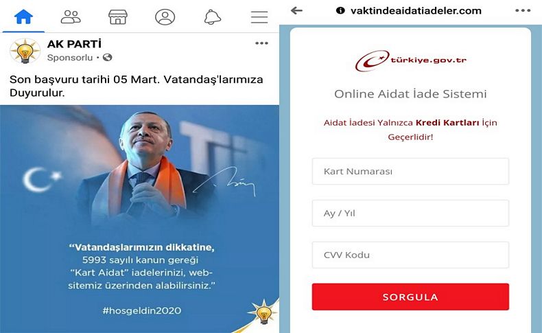 Erdoğan ve E-Devlet görüntüsüyle dolandırıcılık