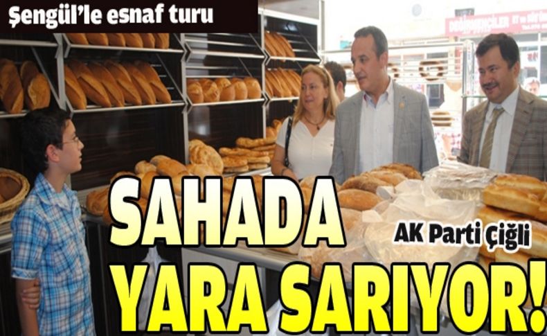 AK Parti Çiğli sahada yara sarıyor