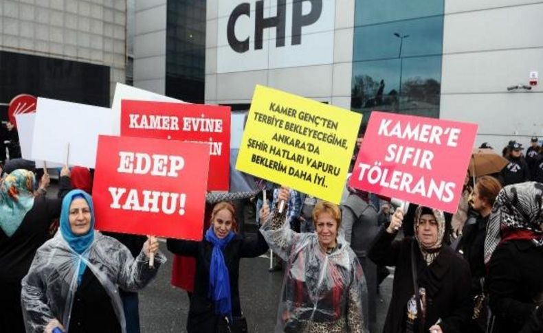 Ak Partili Kadinlardan Chp Önünde Eylem
