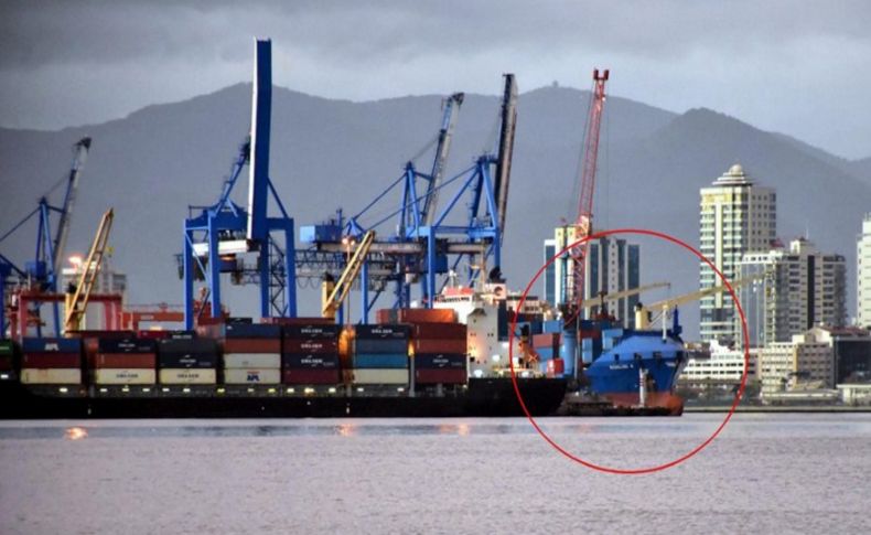 Akdeniz'de hukuk dışı arama yapılan Türk gemisi İzmir Limanı'nda!