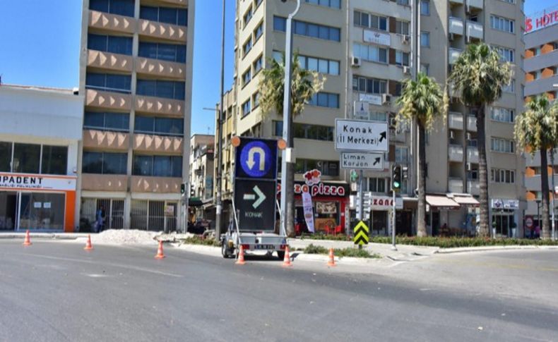 Alsancak Gar önü kısmen kapalı