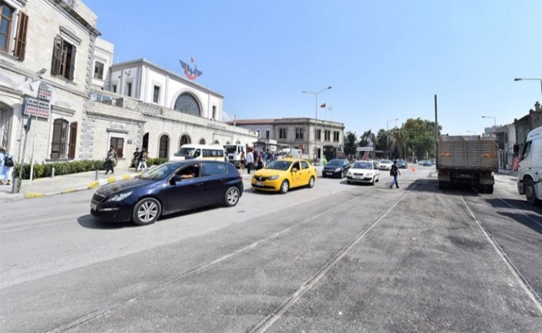 Alsancak Garı önünde işlem tamam