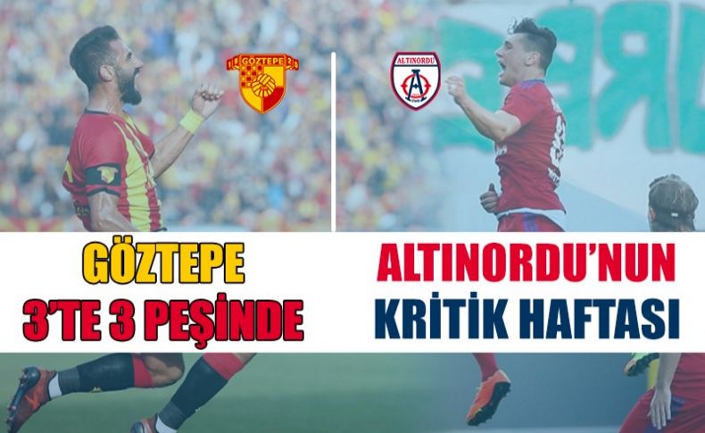 Altınordu ve Göztepe'de kritik hafta