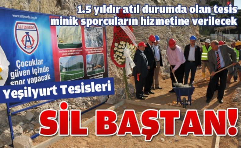 Altınordu'nun Yeşilyurt Tesisi geniş çaplı tadilata girdi