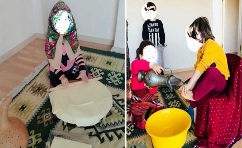 Anaokulu etkinliğinde kız çocuklarına, erkek çocukların ayakları yıkatıldı!
