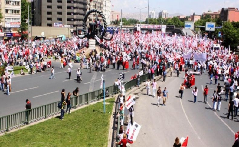 Ankara'da 'Vatan, Cumhuriyet ve Emek' mitingi