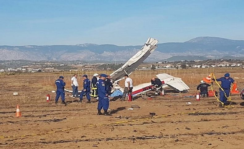 Antalya’da tek motorlu uçak düştü!