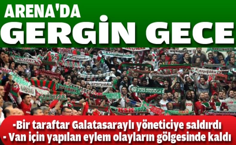 Arena'da olaylı gecede gülen konuk ekip oldu