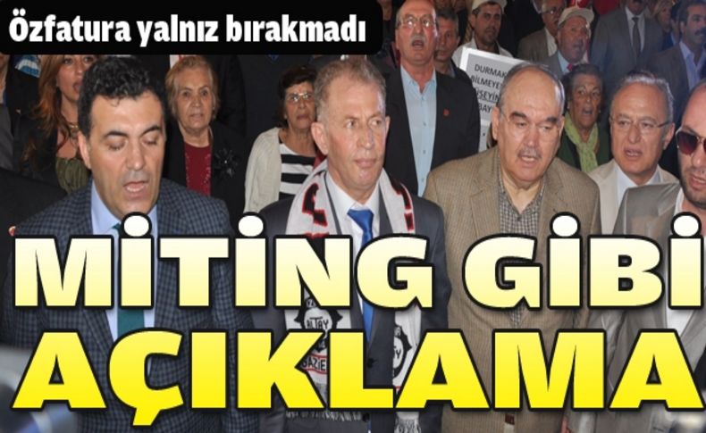 Aslan’dan miting gibi açıklama