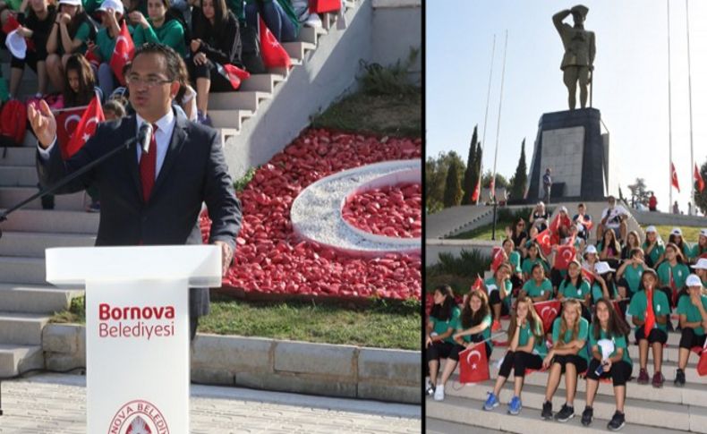 Ata'nın İzmir'e baktığı yerde tören