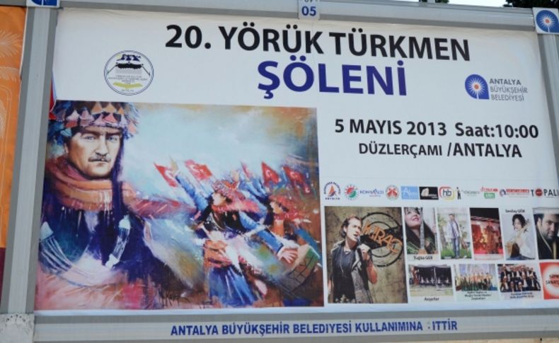 Atatürk yörük olarak resmedildi
