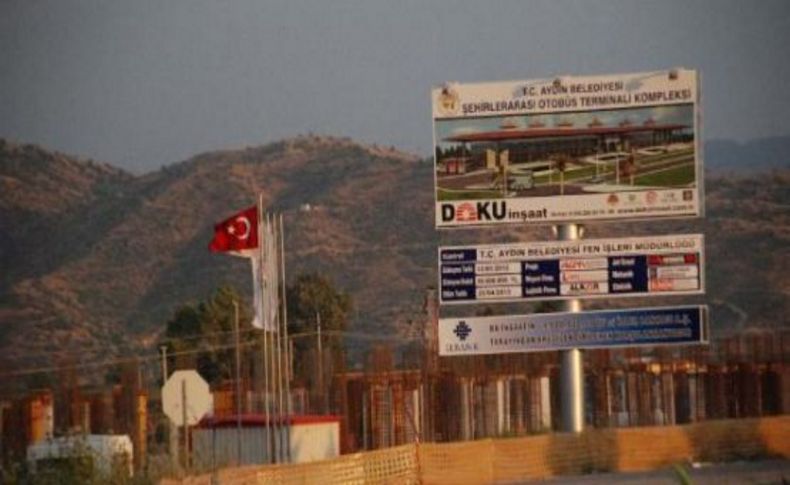 Aydın otogar inşaatına mühür!