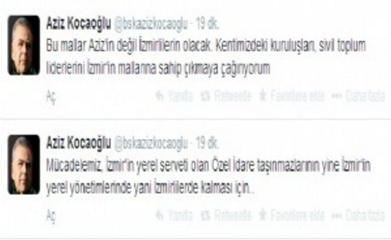 Kocaoğlu'ndan İzmirlilere çağrı var!