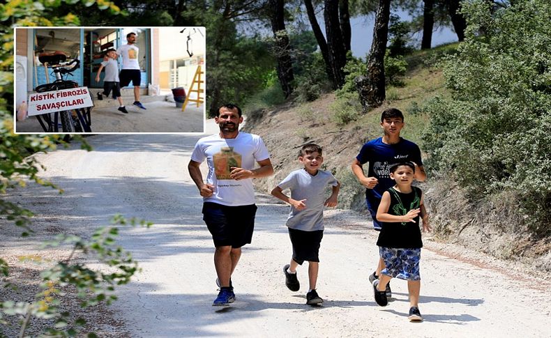 Baba ile oğlunun 'hayat koşusu' devam ediyor