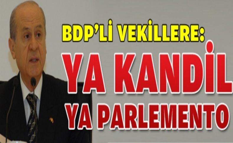 Bahçeli: Tek yol yüce divan