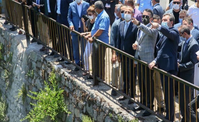 Bakan Pakdemirli projeyi yerinde anlattı: Bergama'da gondollar yüzecek