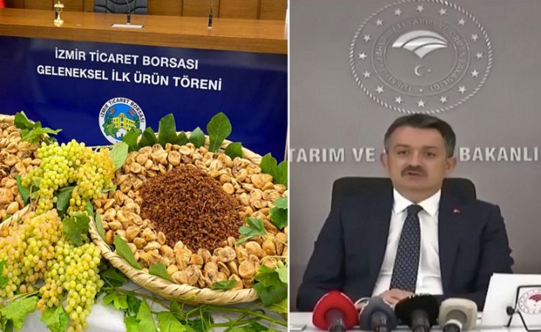 Bakan Pakdemirli'den kuru üzüm ve kuru incir sözü