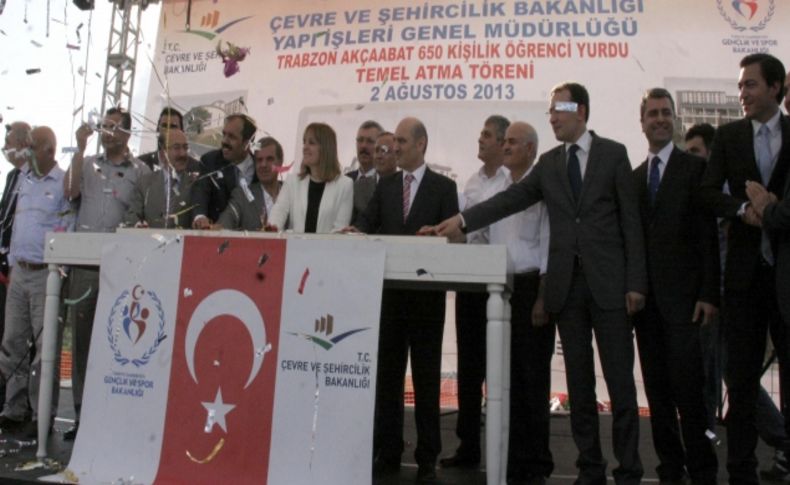 Bakan Bayraktar, öğrenci yurdunun temeli attı