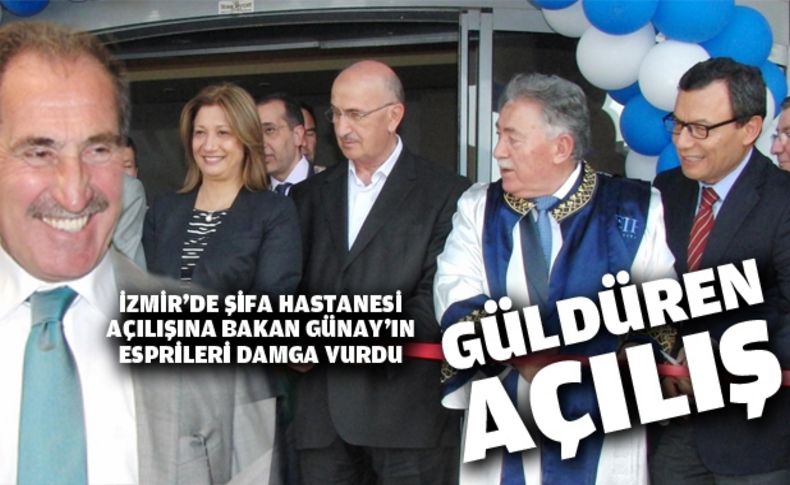 Bakan Günay, tıp fakültesinin açılışında güldürdü