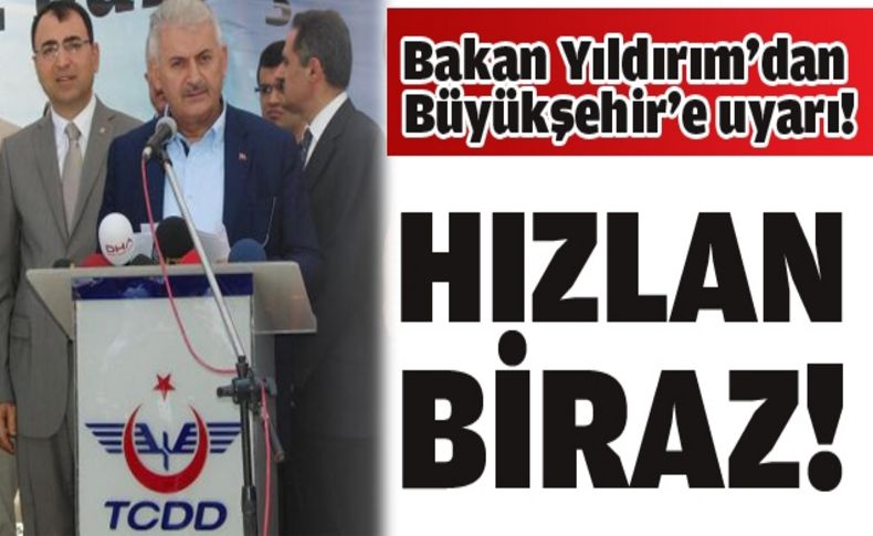 Bakan Yıldırım İZBAN banliyo demiryolu hattında inceleme yaptı