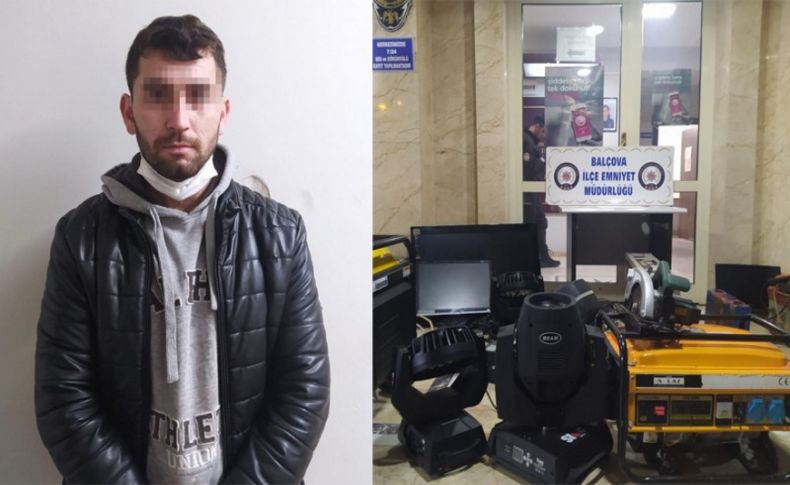 Balçova'da esnafa dadanan hırsız yakalandı