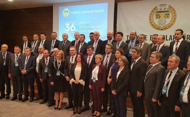 Baro başkanları: 696 sayılı KHK derhal geri çekilmeli