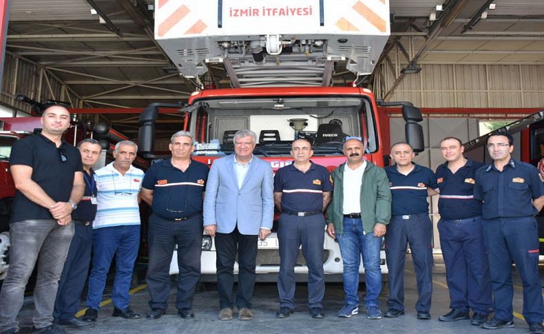 Başkan Ali Engin itfaiyecilerle buluştu