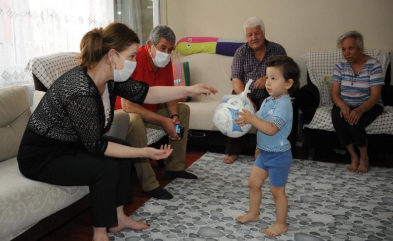 Başkan Çalkaya'da şehit babalarını yalnız bırakmadı