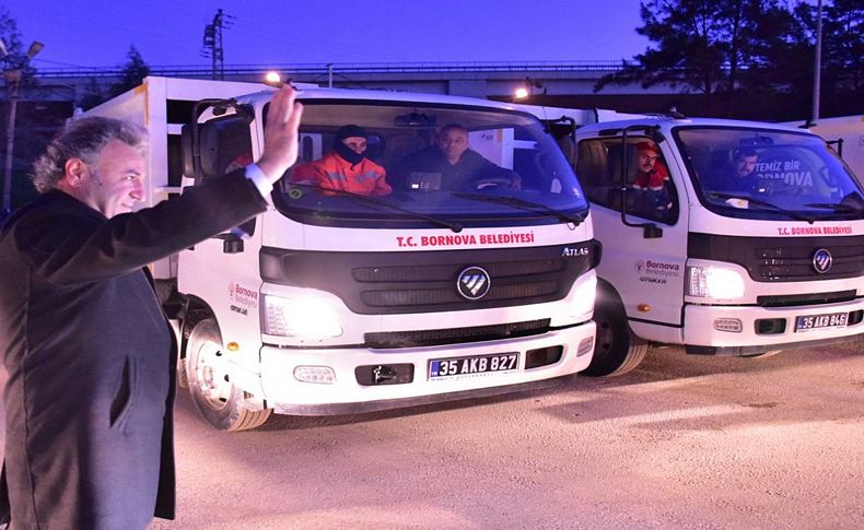 Başkan İduğ'dan şafak mesaisi