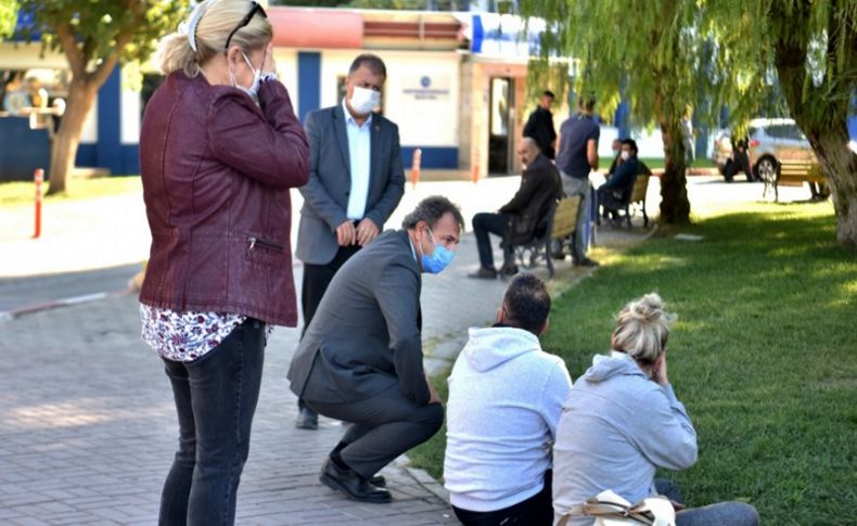 Başkan İduğ depremzedelerin yanında