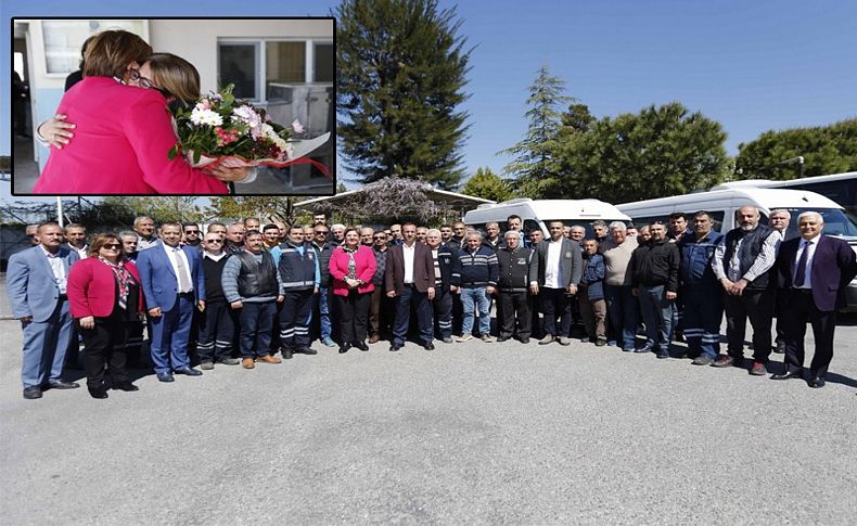 Başkan Pekdaş belediye çalışanlarıyla vedalaştı