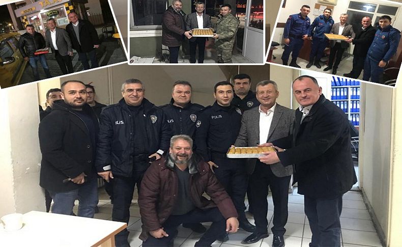 Başkan Şahin, geleneği bozmadı.. Yılbaşı mesaisine baklava ikramı