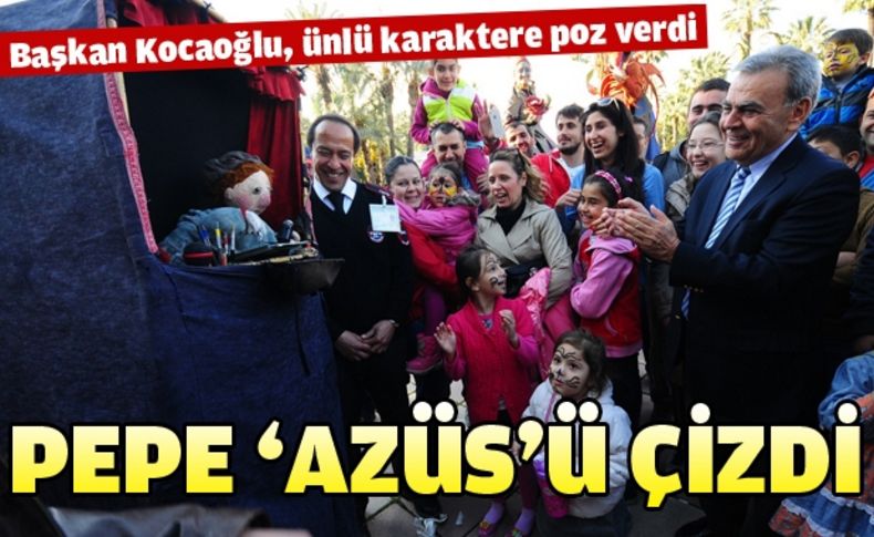 Başkan poz verdi, Pepe çizdi